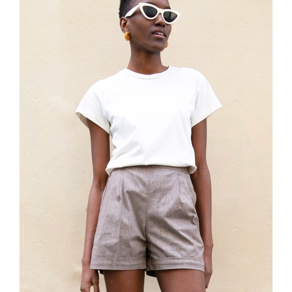 Frankie Shop: High Waisted Cuffed Shorts